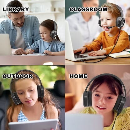 TechProtectus USB Headphone with a Boom Microphone and Volume Control