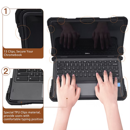 TechProtectus ShockProof Hardshell Chromebookll 3120 Case-De